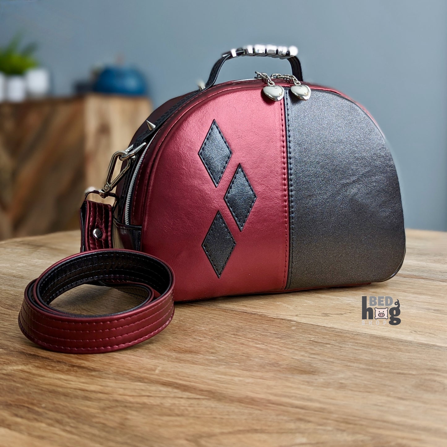Three of Diamonds Bowler Bag