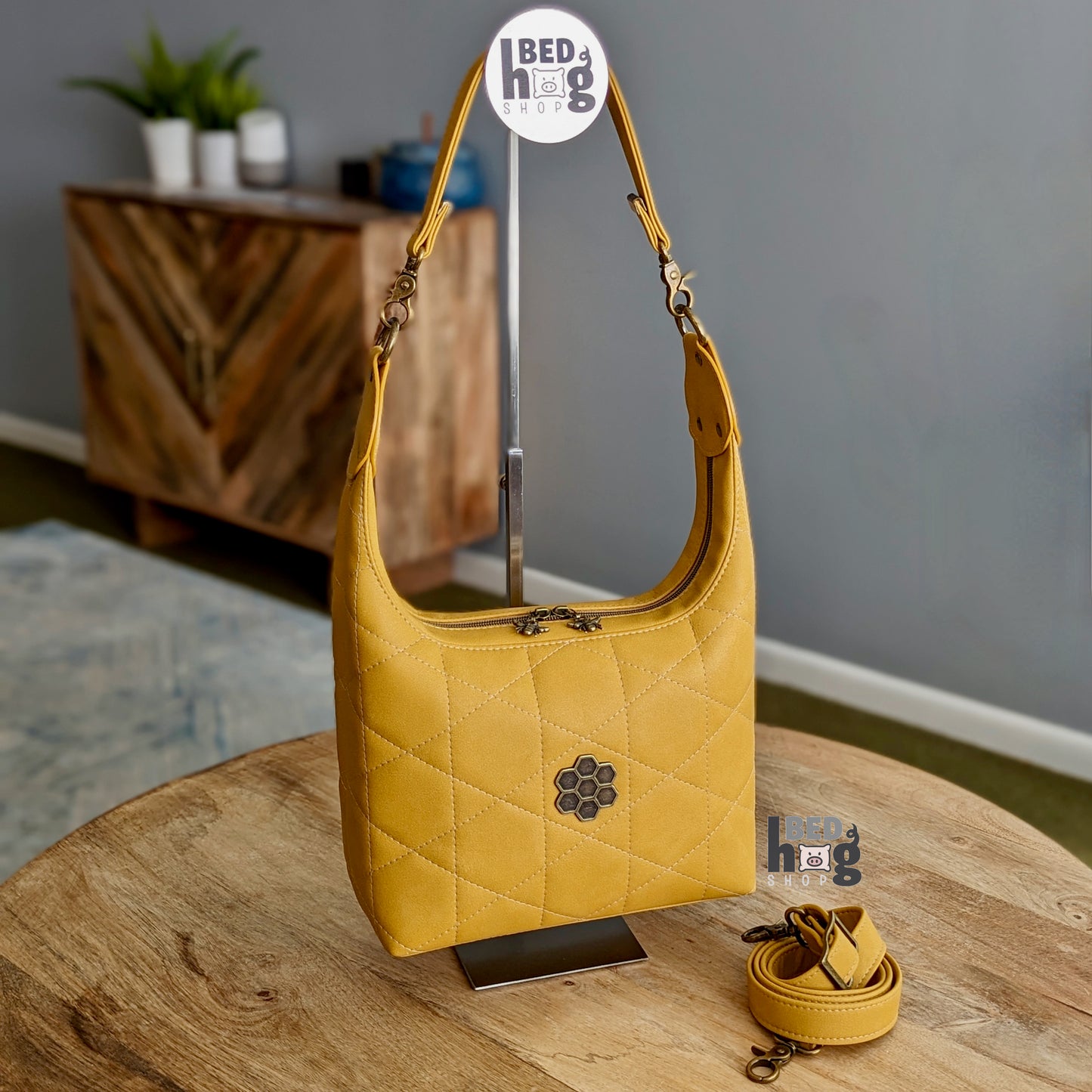 Hive Mind Quilted Shoulder Bag