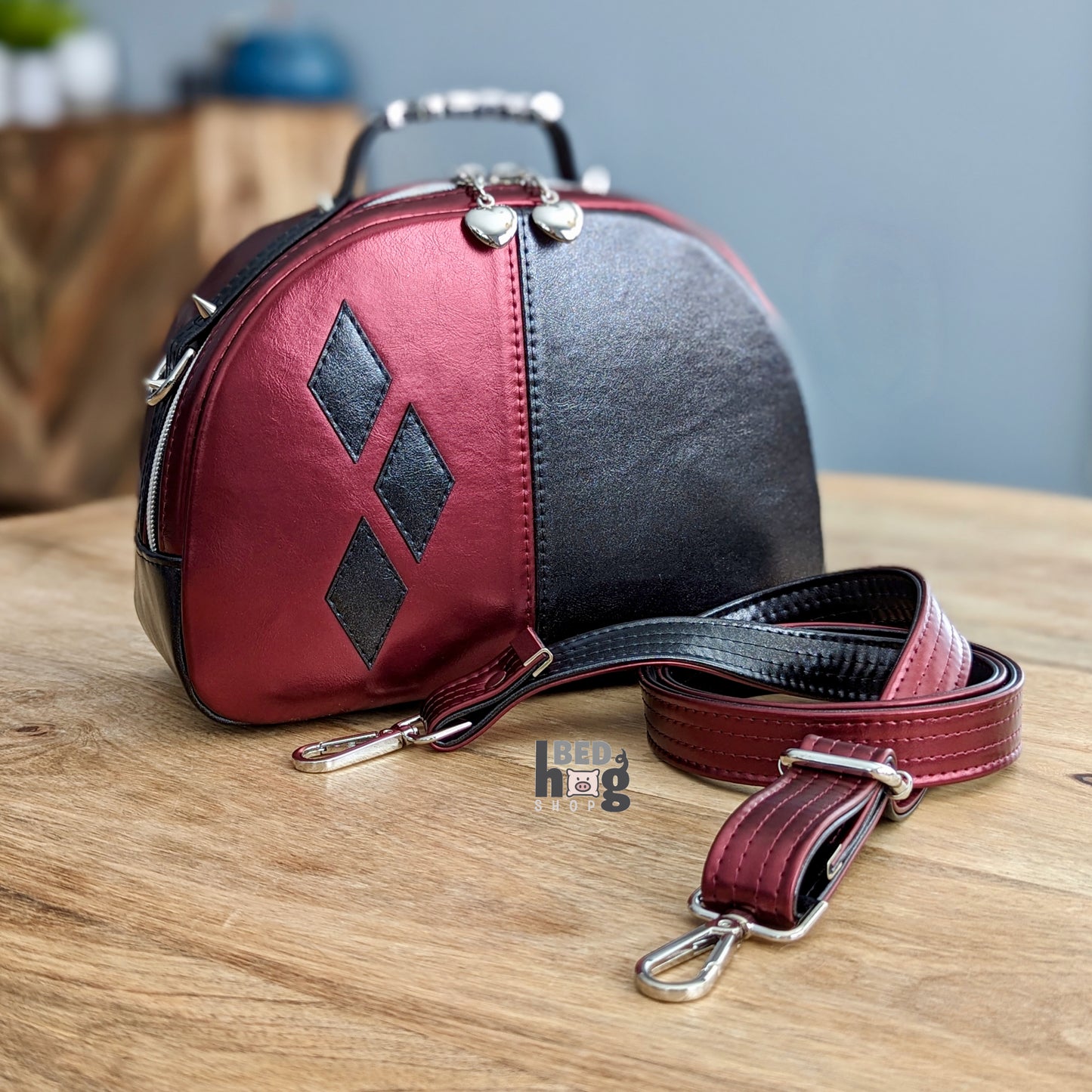 Three of Diamonds Bowler Bag