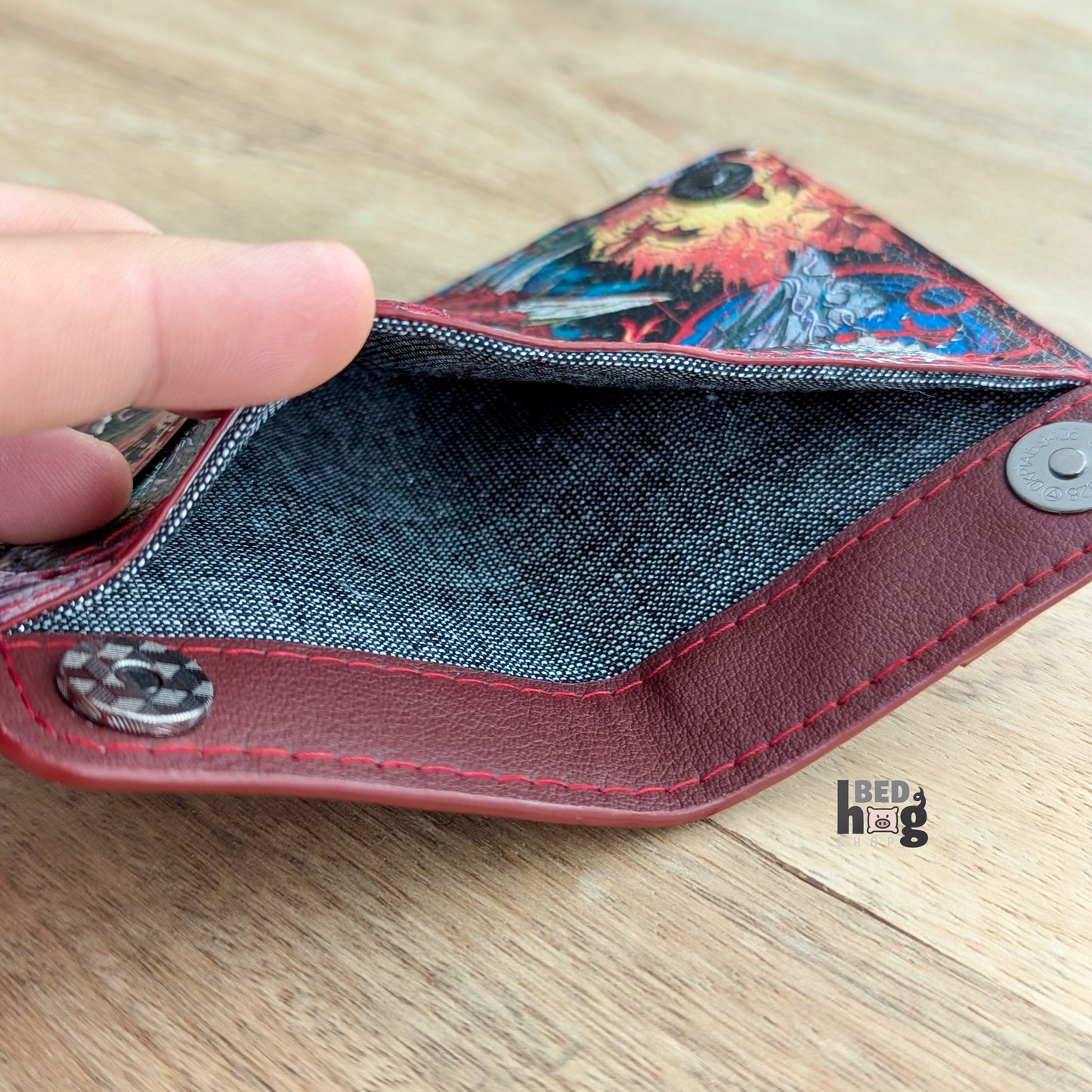 Fire and Blood Slim Wallet