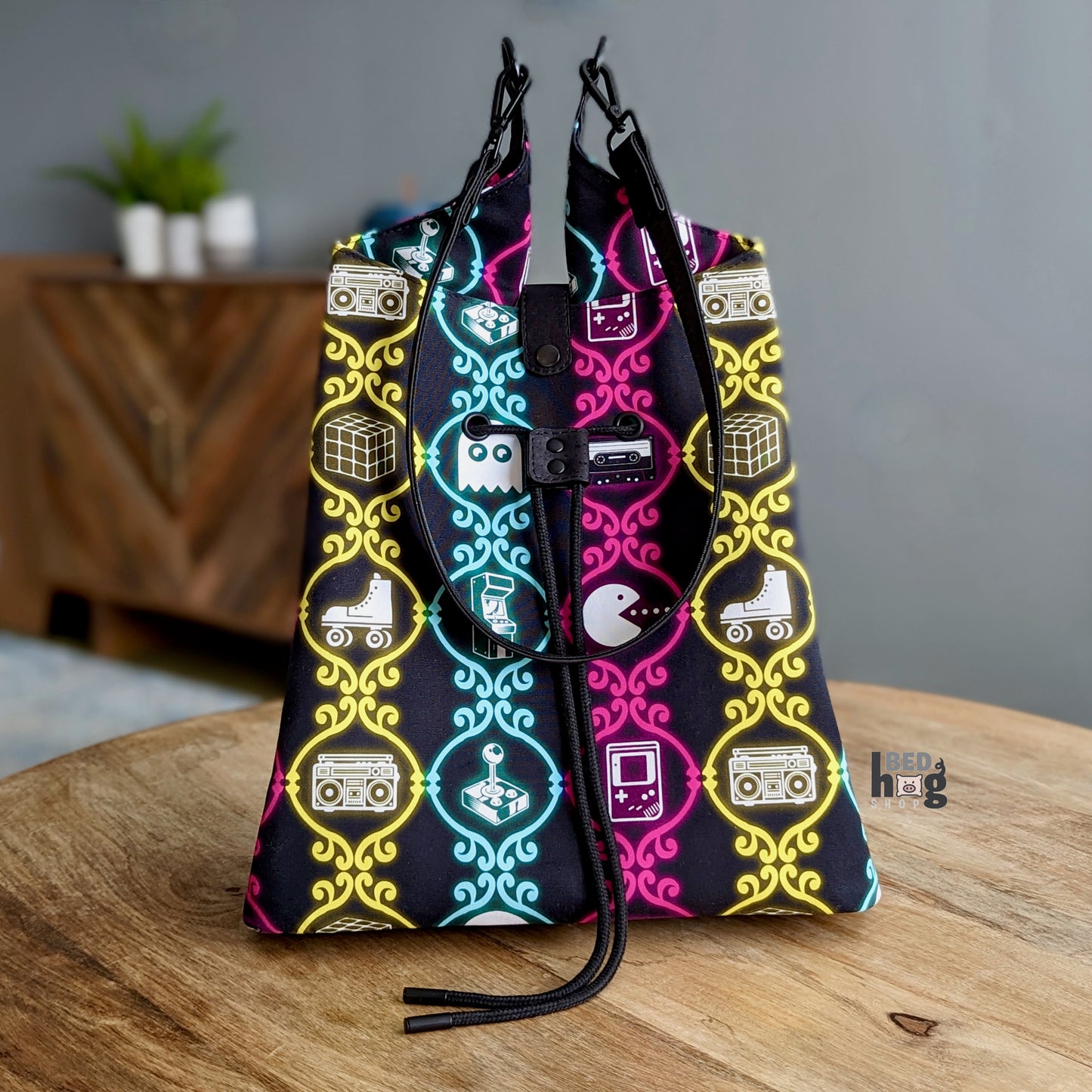 Back to the Arcade Drawstring Convertible Bag