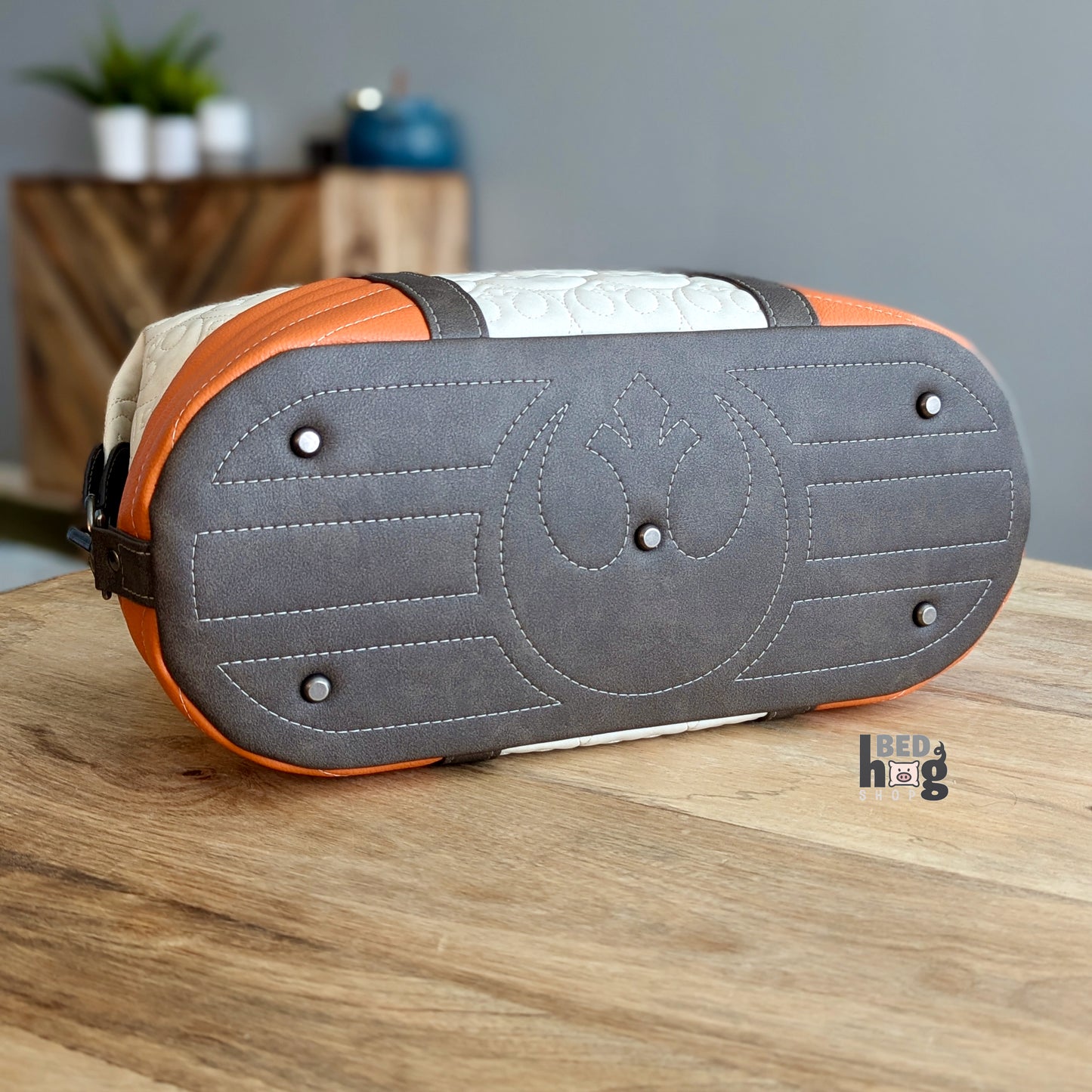 Red Five Standing By Quilted Duffle Bag