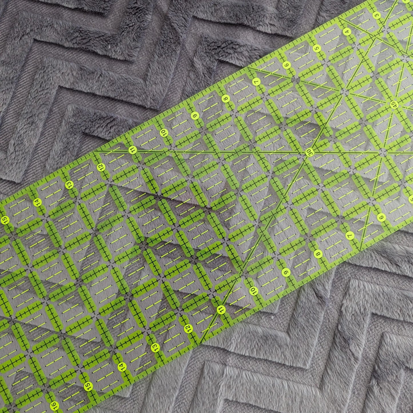 Destash of Embossed Chevron Cuddle Minky Faux Fur Fabric in Charcoal by Shannon Fabrics