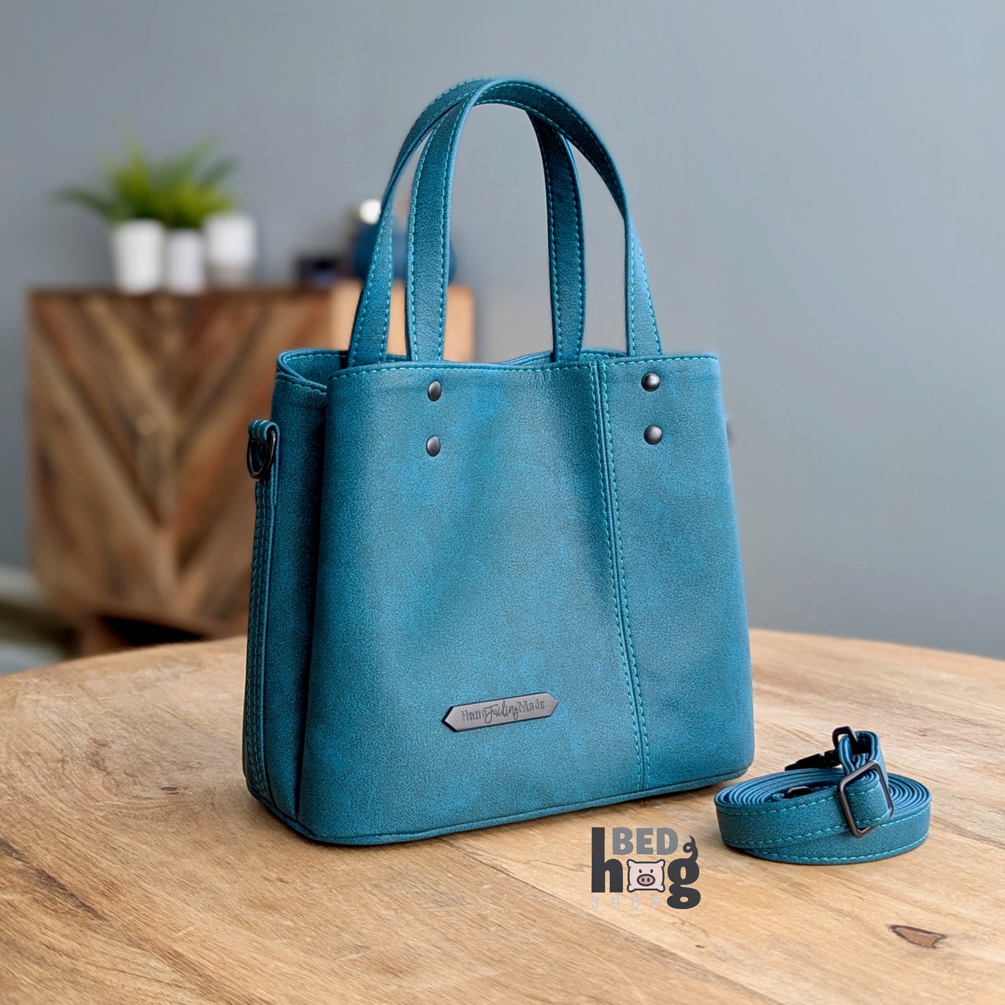 Teal Appeal Divided Handbag