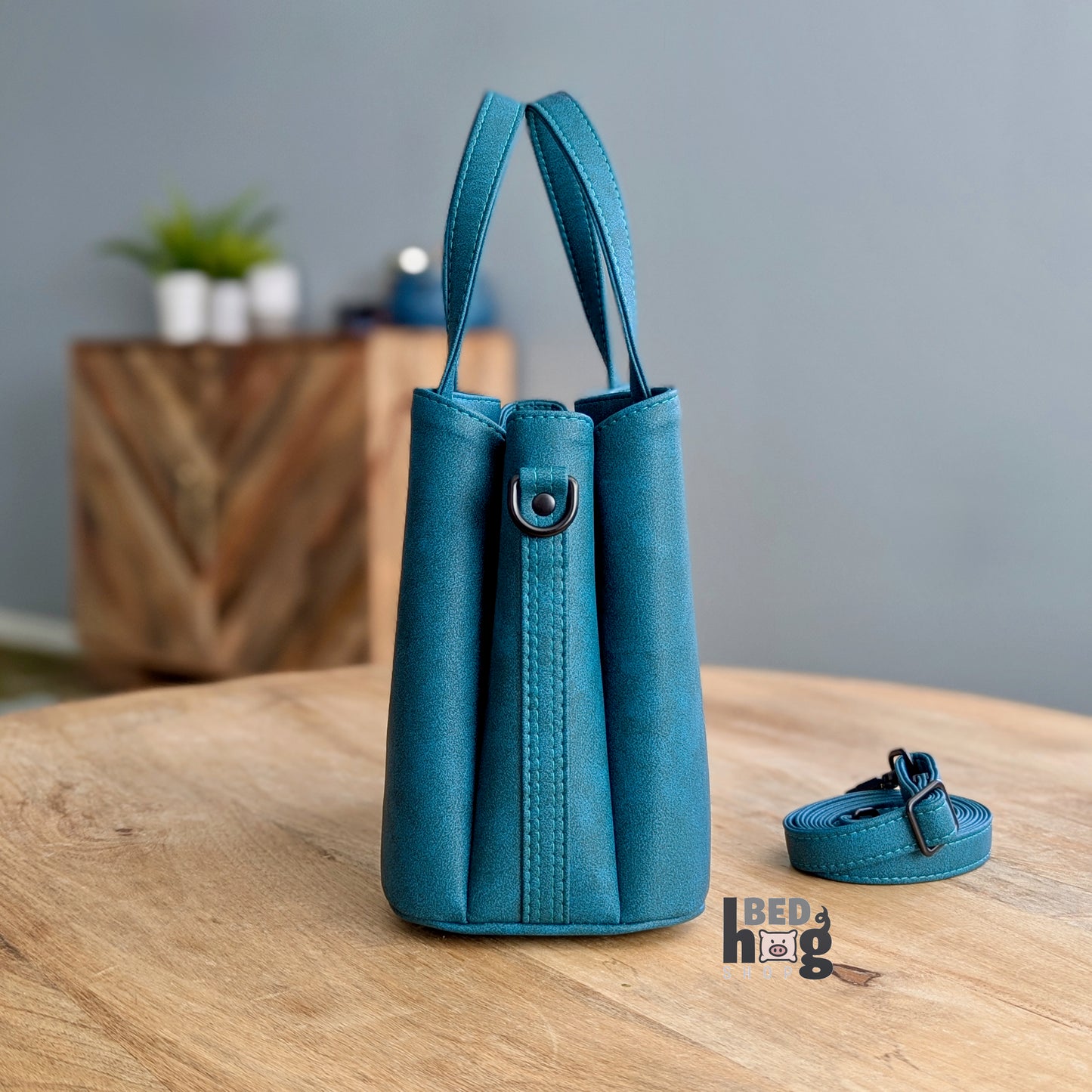 Teal Appeal Divided Handbag