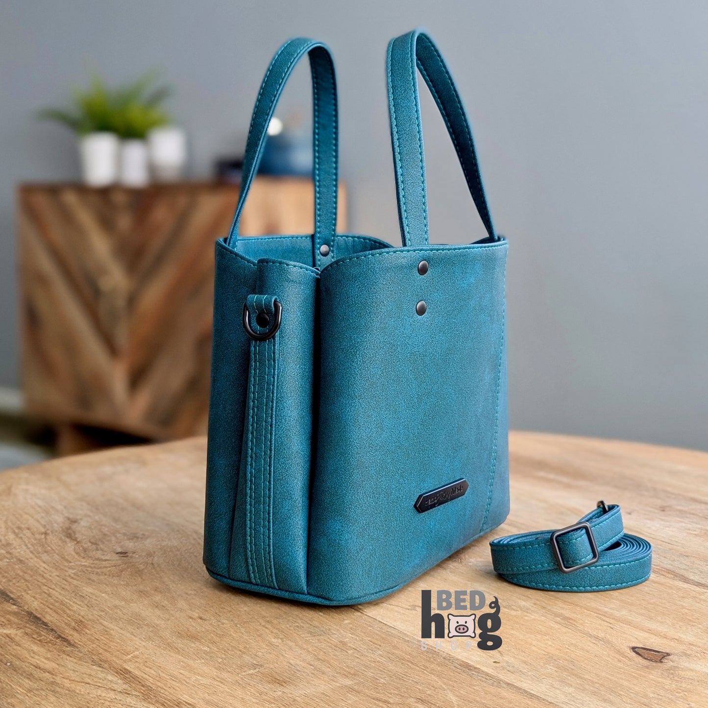 Teal Appeal Divided Handbag