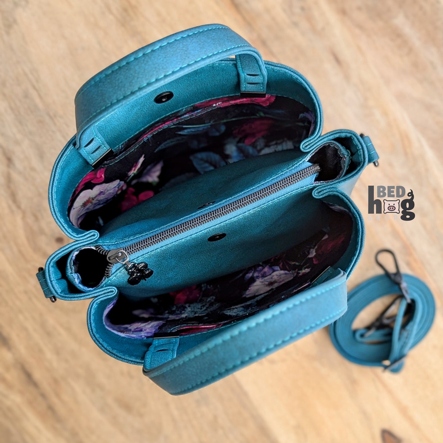 Teal Appeal Divided Handbag