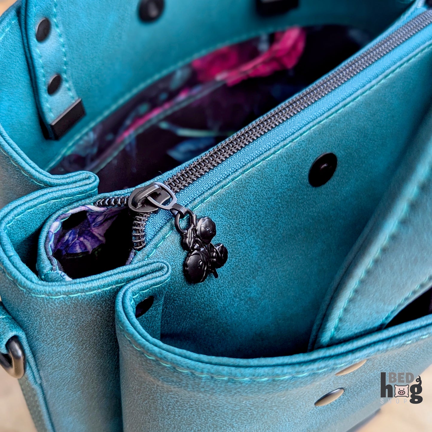Teal Appeal Divided Handbag