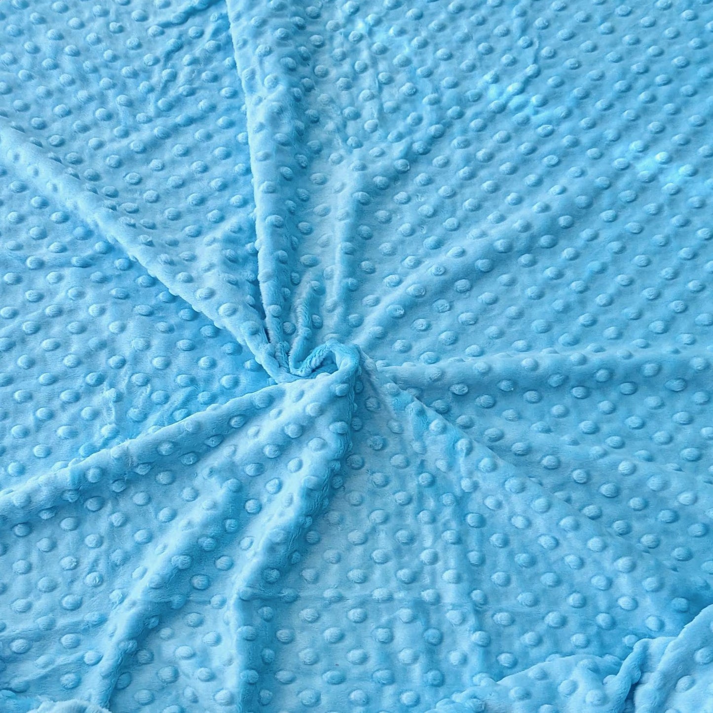 Destash of Cuddle Dimple Dot Minky Fabric in Turquoise by Shannon Fabrics