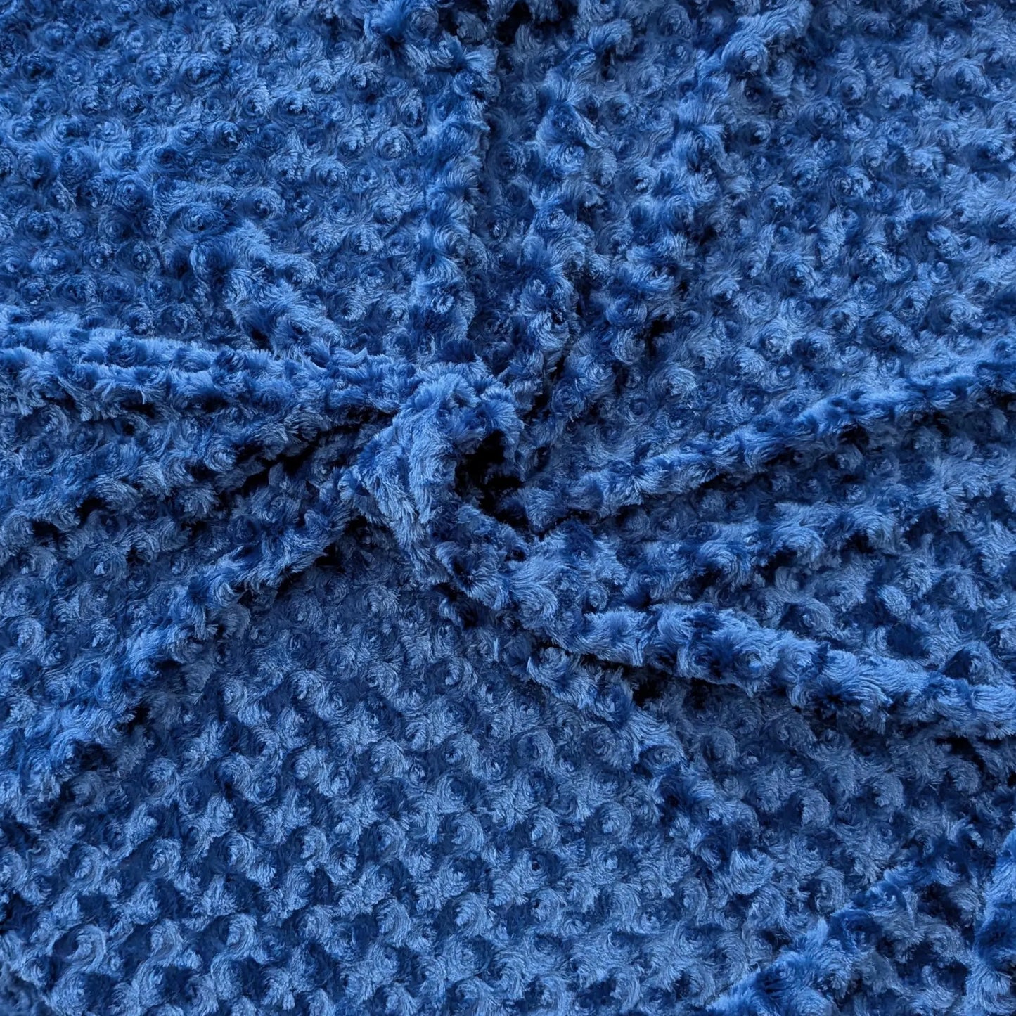 Destash of Rose Cuddle Minky Fabric in Midnight Blue by Shannon Fabrics