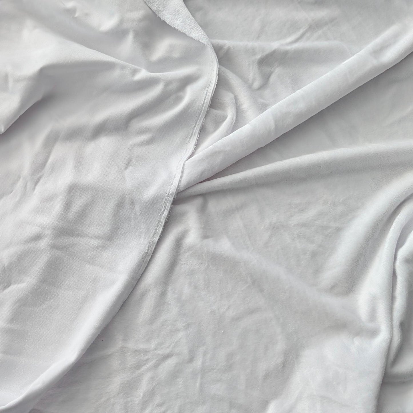 Destash of Smooth Cuddle 3 Minky Fabric in Snow by Shannon Fabrics